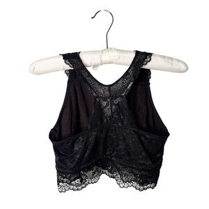 KINDRED BRAVELY BLACK LACE RAZERBACK BRALETTE SZ L